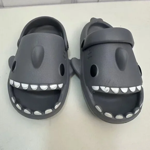 Kids Shark Slides Boys Girls Toddlers#9-10# - Picture 4 of 5